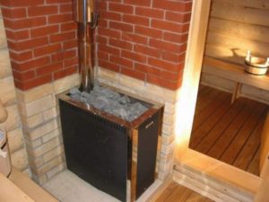 Как поставить печь в деревянной бане
